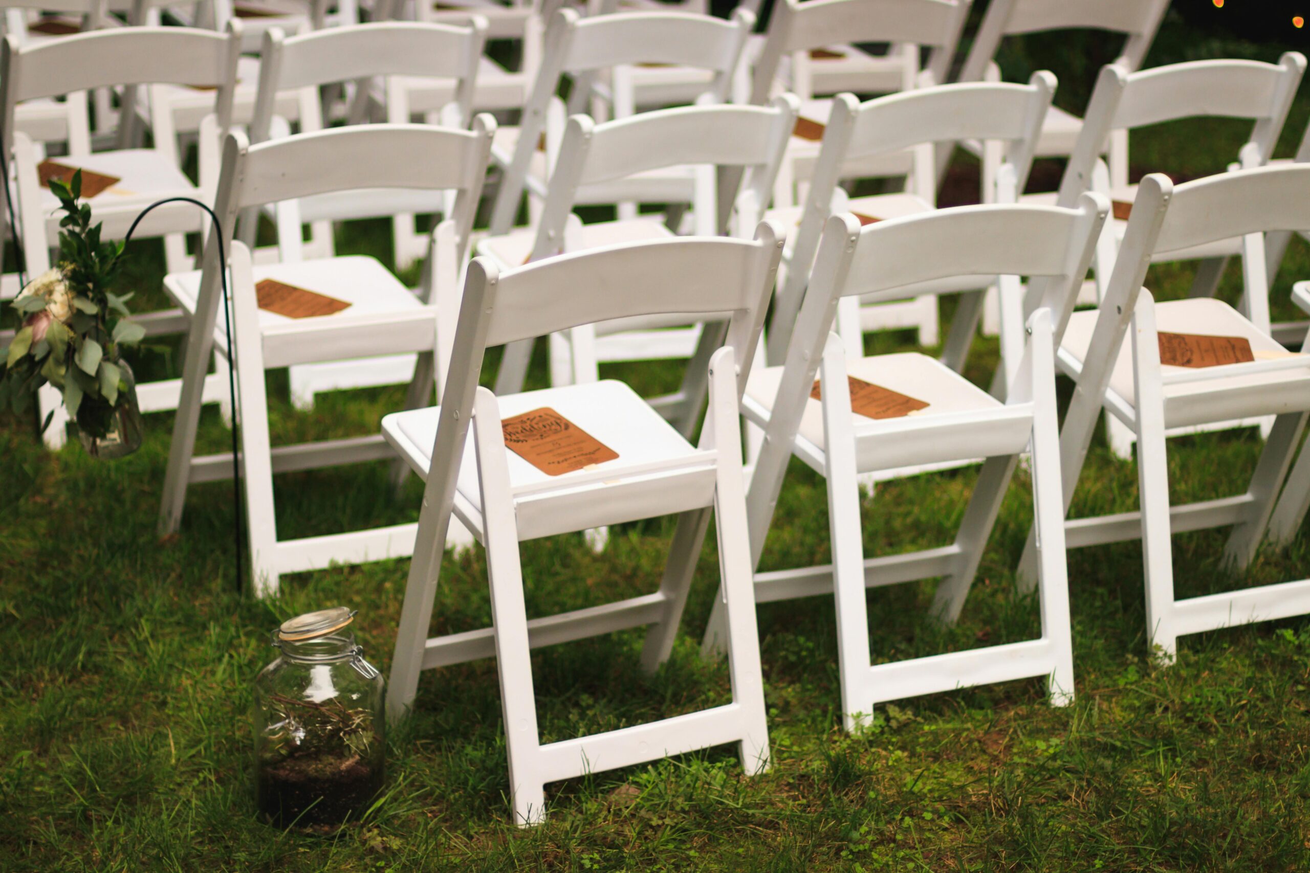 White Padded Chairs